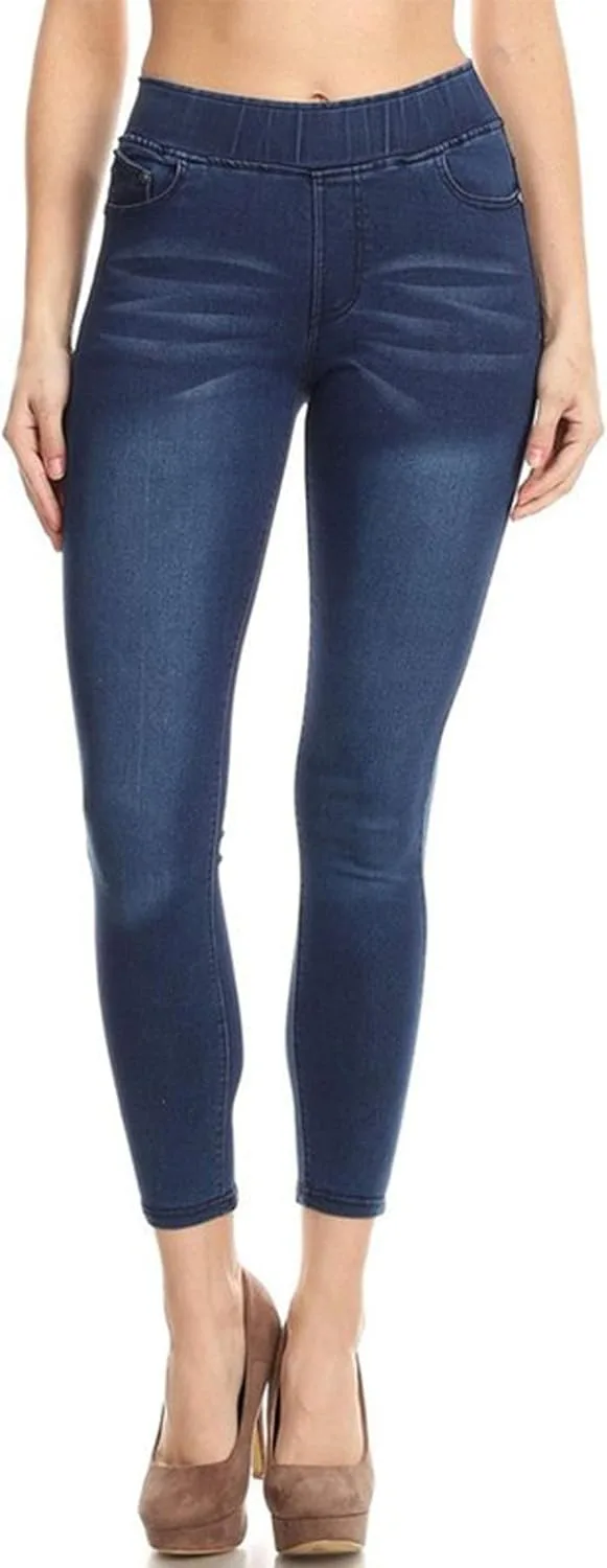 

Женские джинги с карманами, завышенной талией и облегающим силуэтом FashionJOA