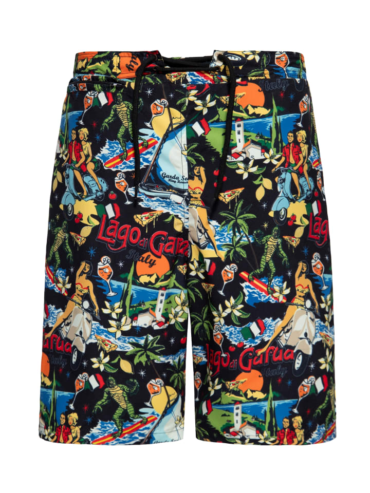 

Плавки-шорты King Kerosin Lago di Garda черного цвета King Kerosin