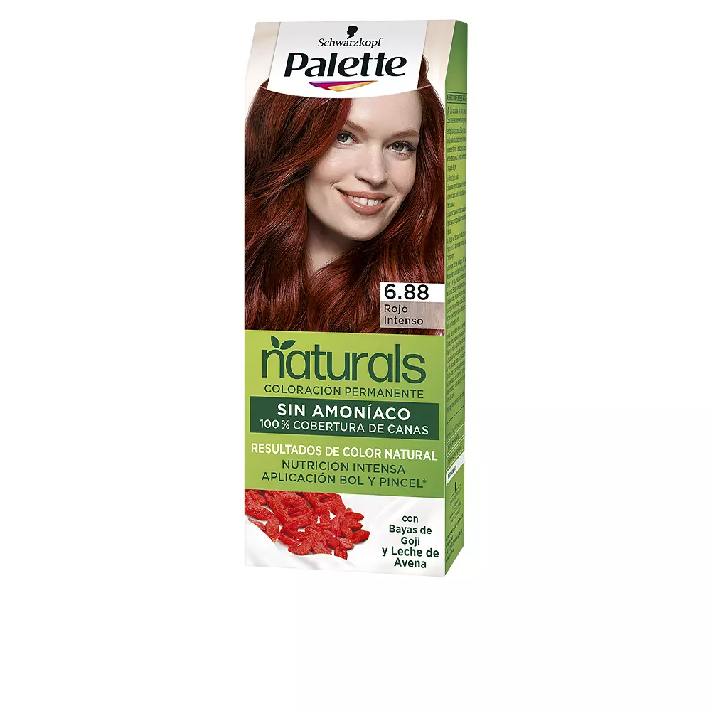 

Краска для волос Palette naturals color creme Palette, цвет 6.88-rojo intenso, 1 шт.