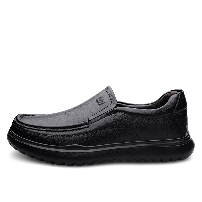 

Мужская повседневная обувь Мужская Mulinsen, Black[Leather Shoe Size: Size 40 In This Model = Athletic Shoes 41]