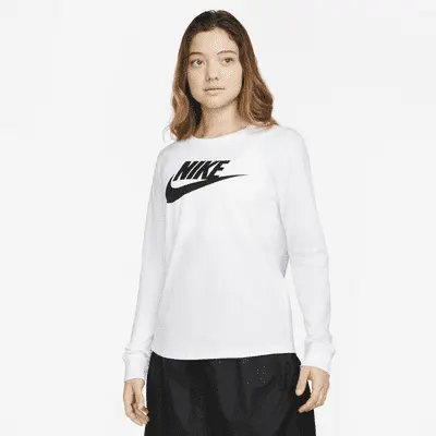 

Футболка Nike Sportswear Essentials, белый/черный