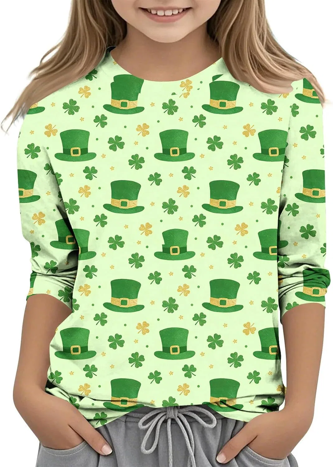 Футболка с принтом Shamrock, Zzalalana, мультиколор37