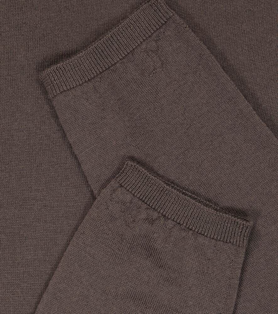 Спортивные штаны из смесовой шерсти Rick Owens, коричневый — фото 3