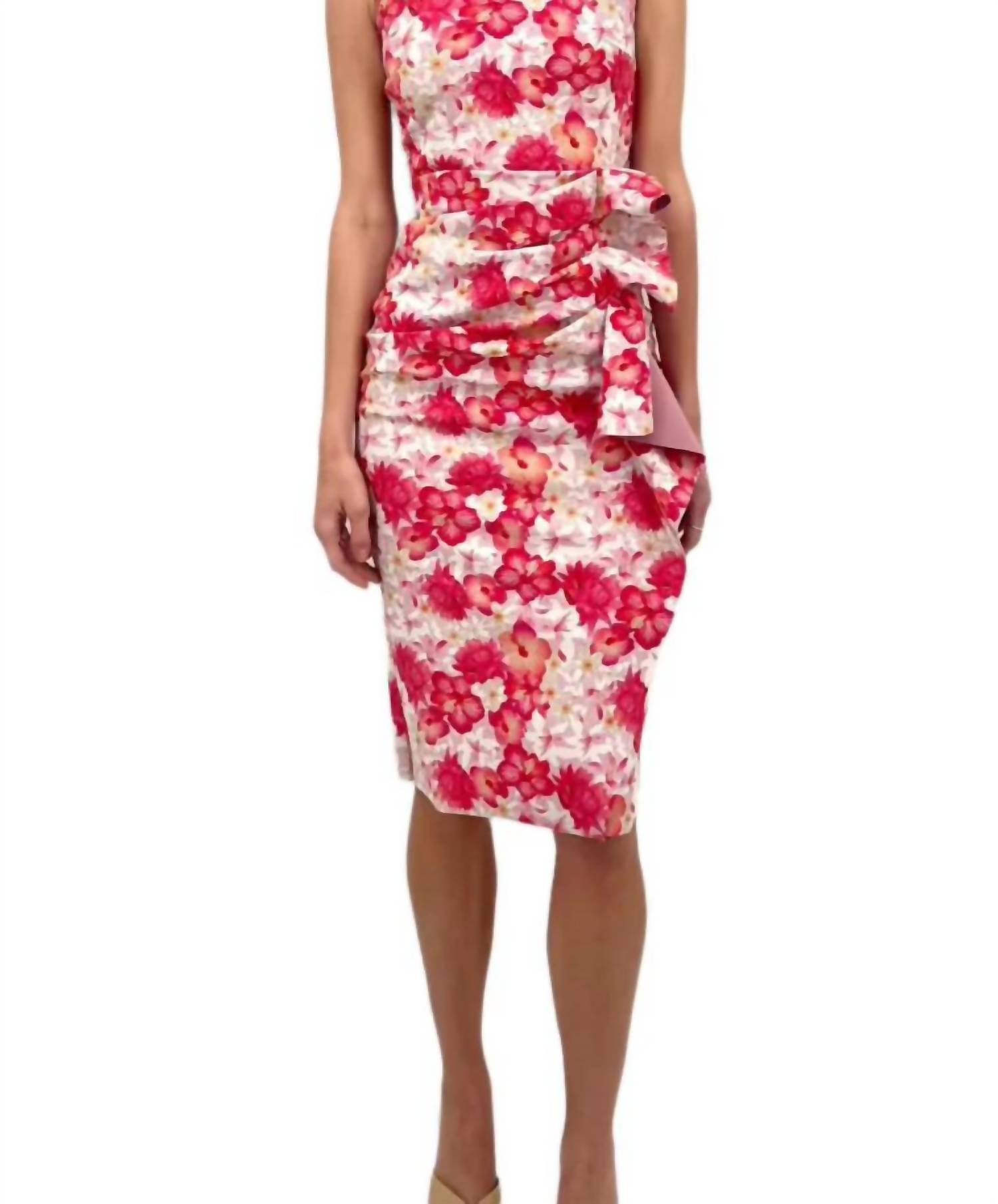 

Платье Amenadiel с принтом в розовом цвете Fantasia Chiara Boni