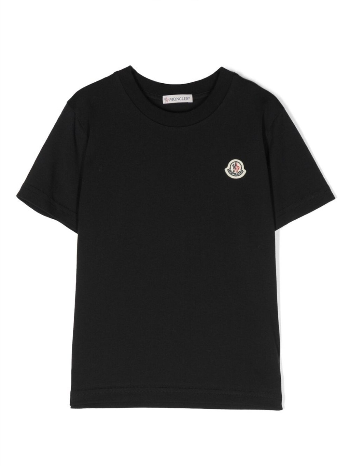 

Moncler Enfant футболка с нашивкой-логотипом, черный