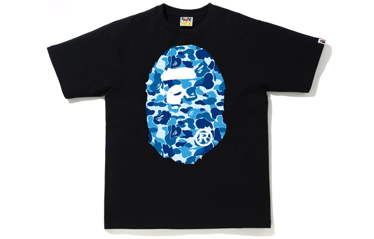

A BATHING APE Мужская футболка, Белый/Зеленый