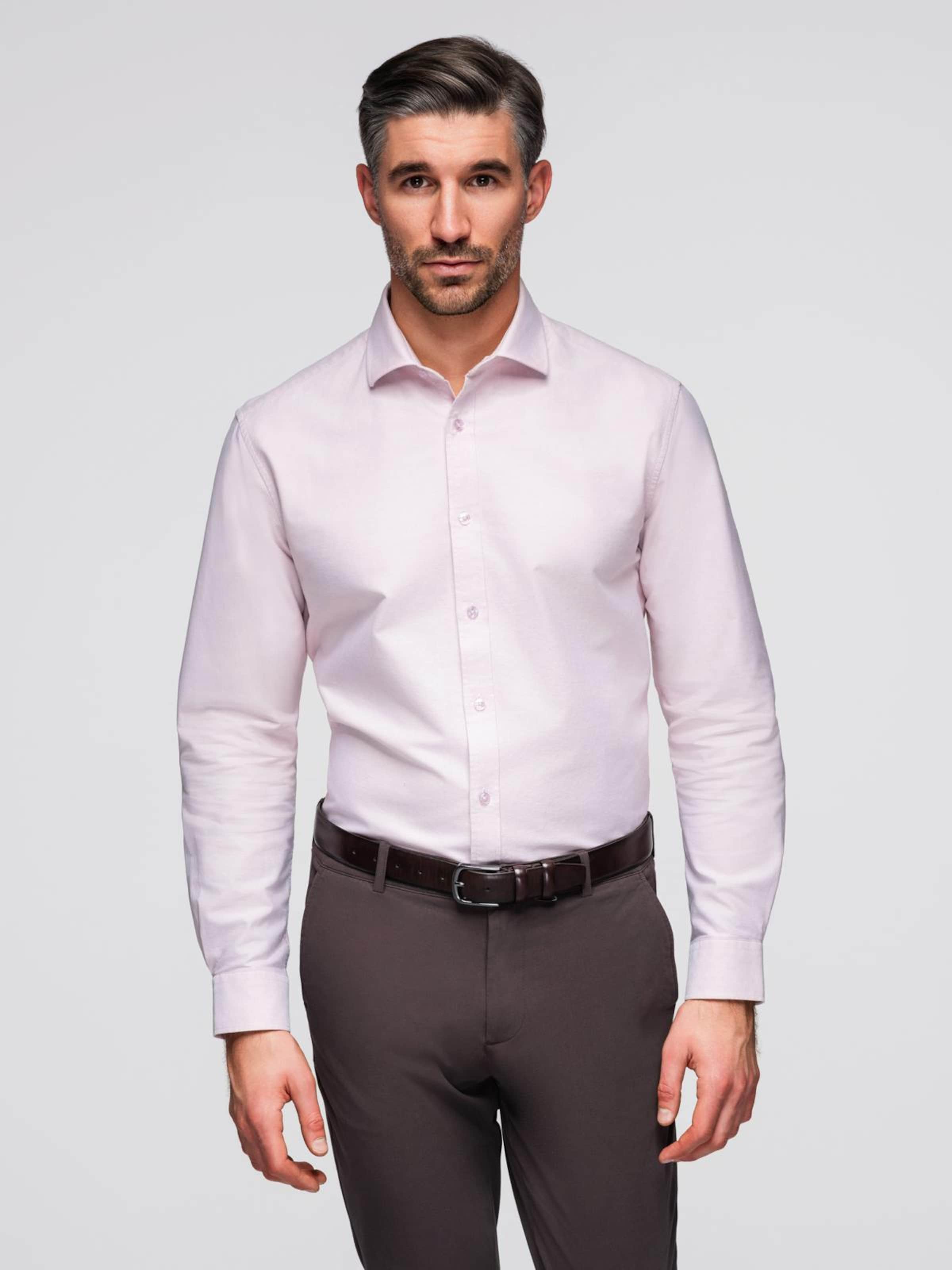 

Ombre Рубашка на пуговицах Regular fit 'OM-SHOS-0183' в цвете Rose