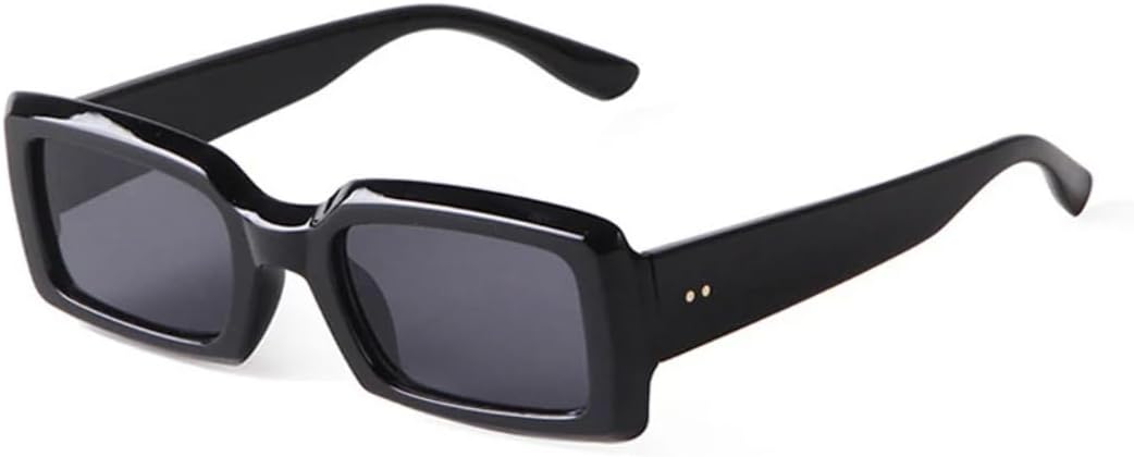 

Популярные модные прямоугольные солнцезащитные очки Ins для женщин в стиле ретро, ​​гелевые цветные очки, солнцезащитные очки UV400 для мужчин, сине-фиолетовые солнцезащитные очки UUPTTPL, Black Gray