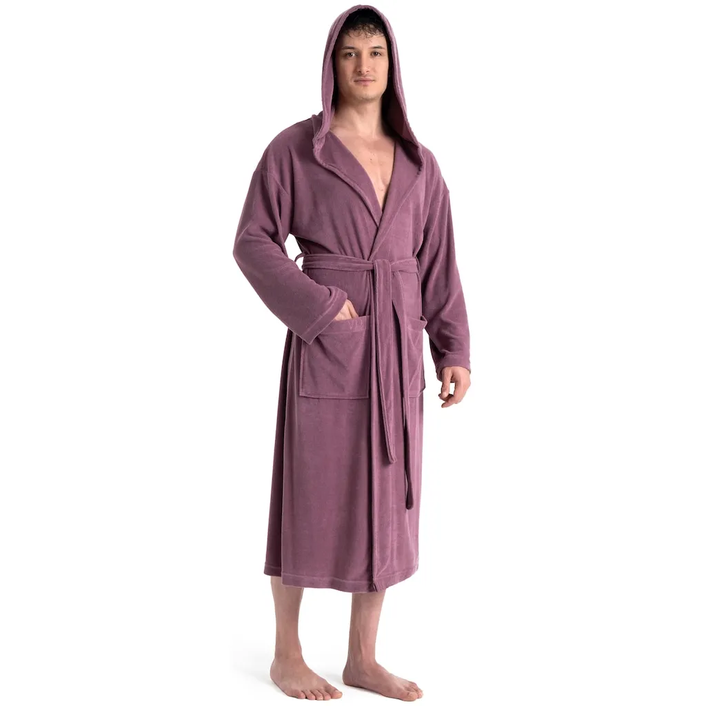 

Домашний мужской халат Jule, идеально подходит для сауны и СПА, гостиничный халат, утренний халат, 1 шт., однотонный легкий махровый халат с высоким содержанием хлопка, размер S-4XL My Home, Beere