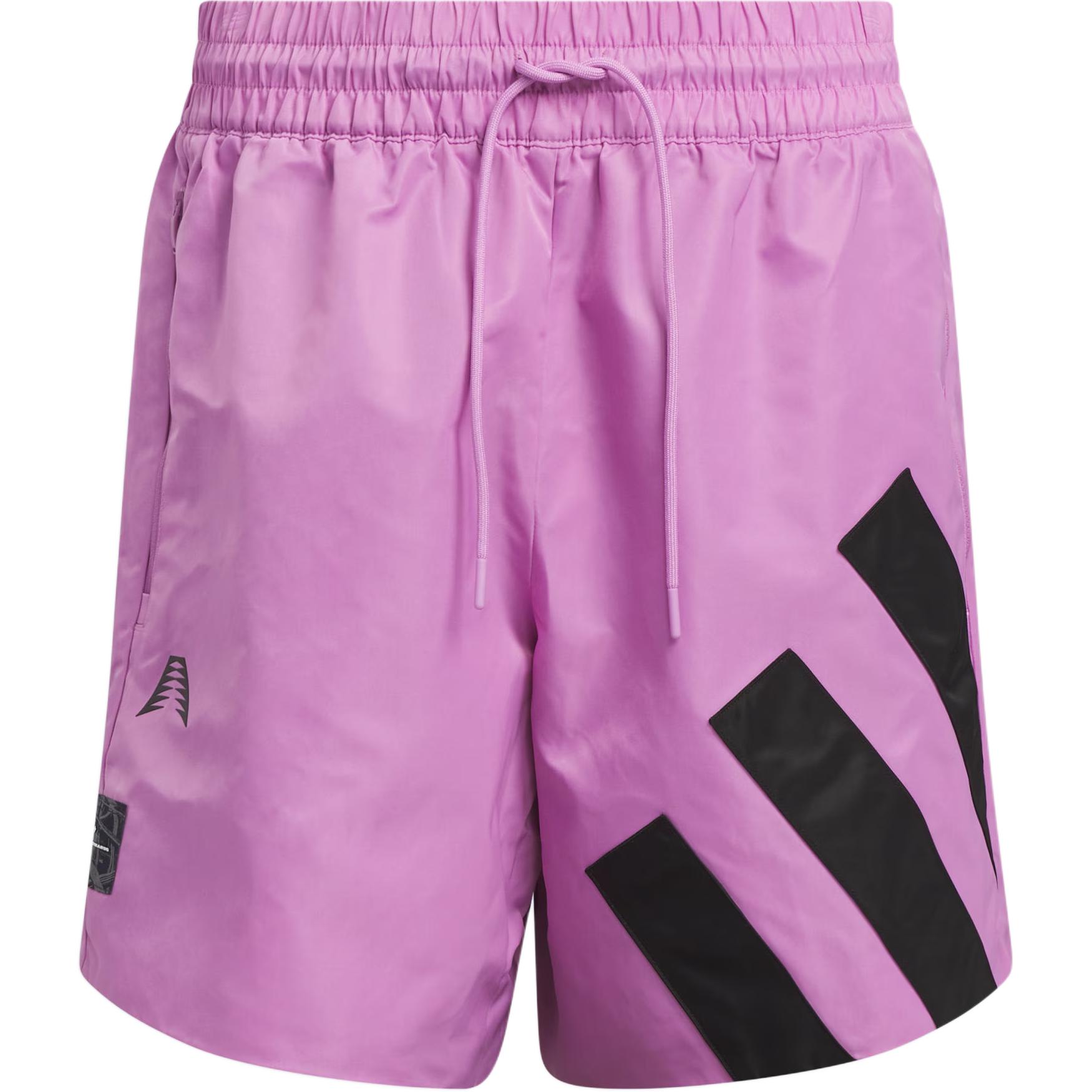 Бесплатная доставка с AdiClub Шорты Anthony Edwards 1 Foundation Adidas, фиолетово-розовые — фото 2