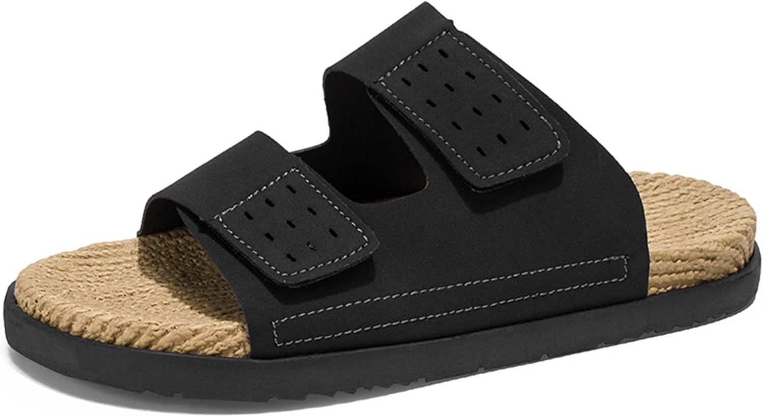 

Мужские шлепанцы сандалии летние удобные повседневные мюли клоги для улицы, противоскользящие пляжные тапочки черные, коричневые Generic