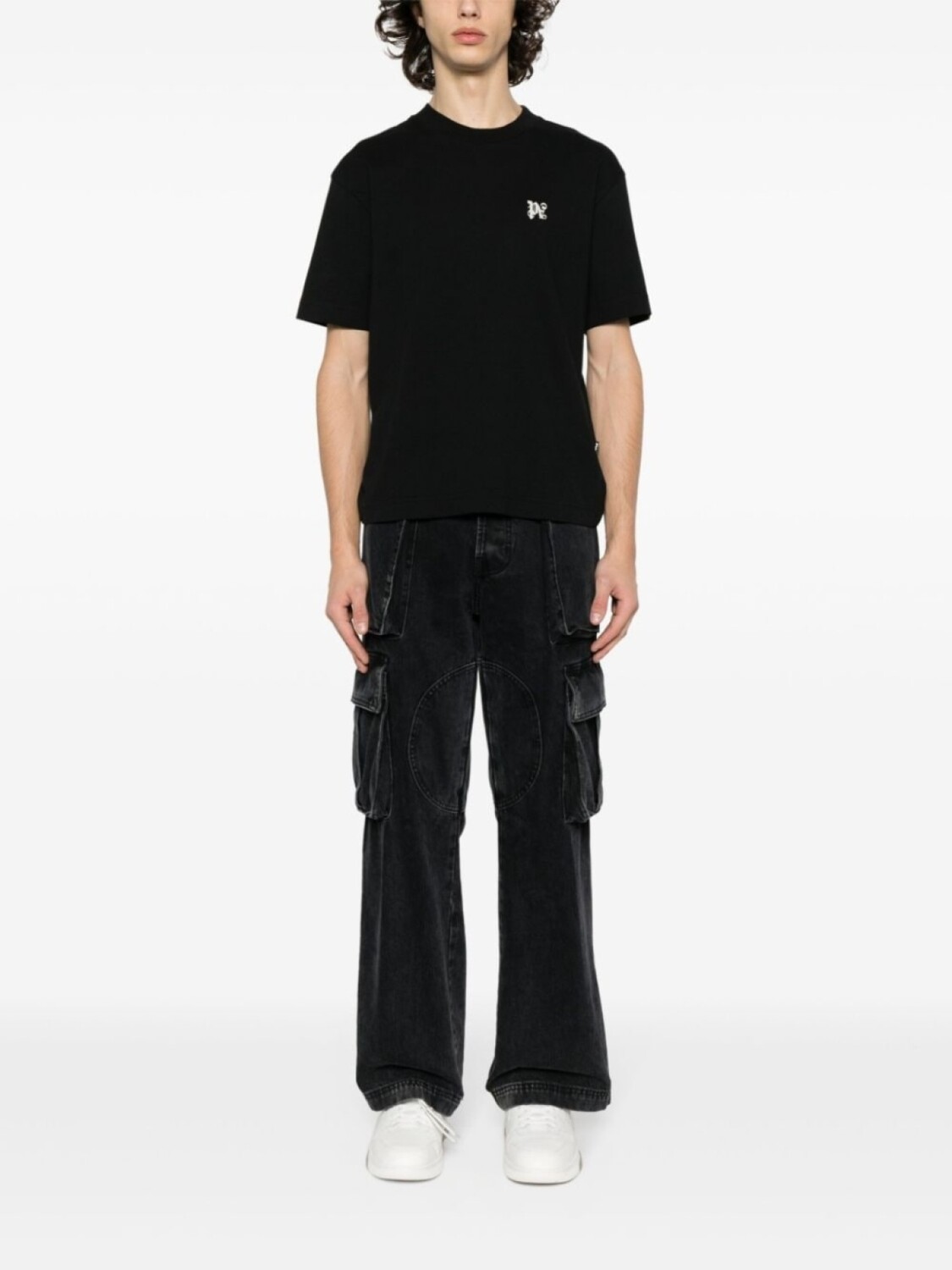 Palm Angels комплект из трех футболок с монограммой PA, белый — фото 2