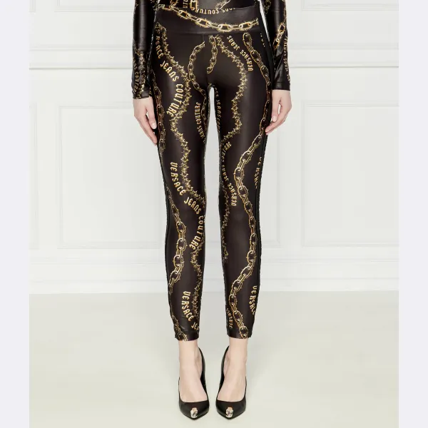 

Леггинсы скинни Versace, черный
