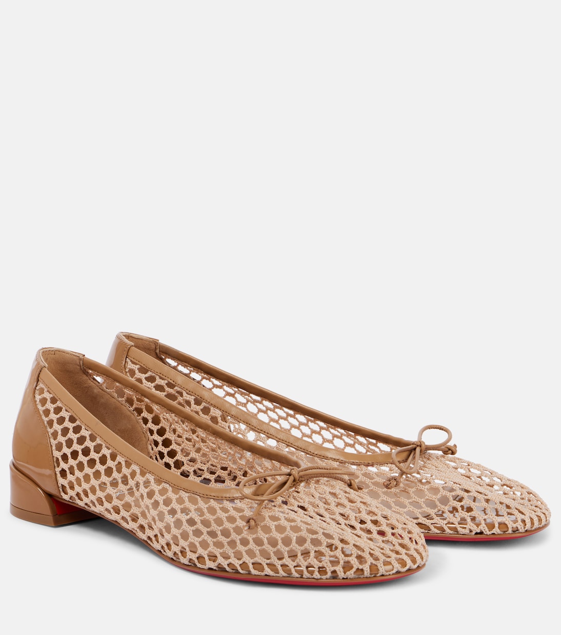 Балетки Sweetie Jane из сетчатого материала Christian Louboutin, Lionne/Lin Lionne