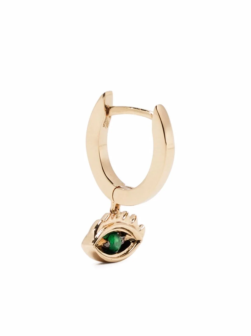 

Серьга Micro-Eye Piercing из желтого золота с изумрудом Delfina Delettrez, золотой