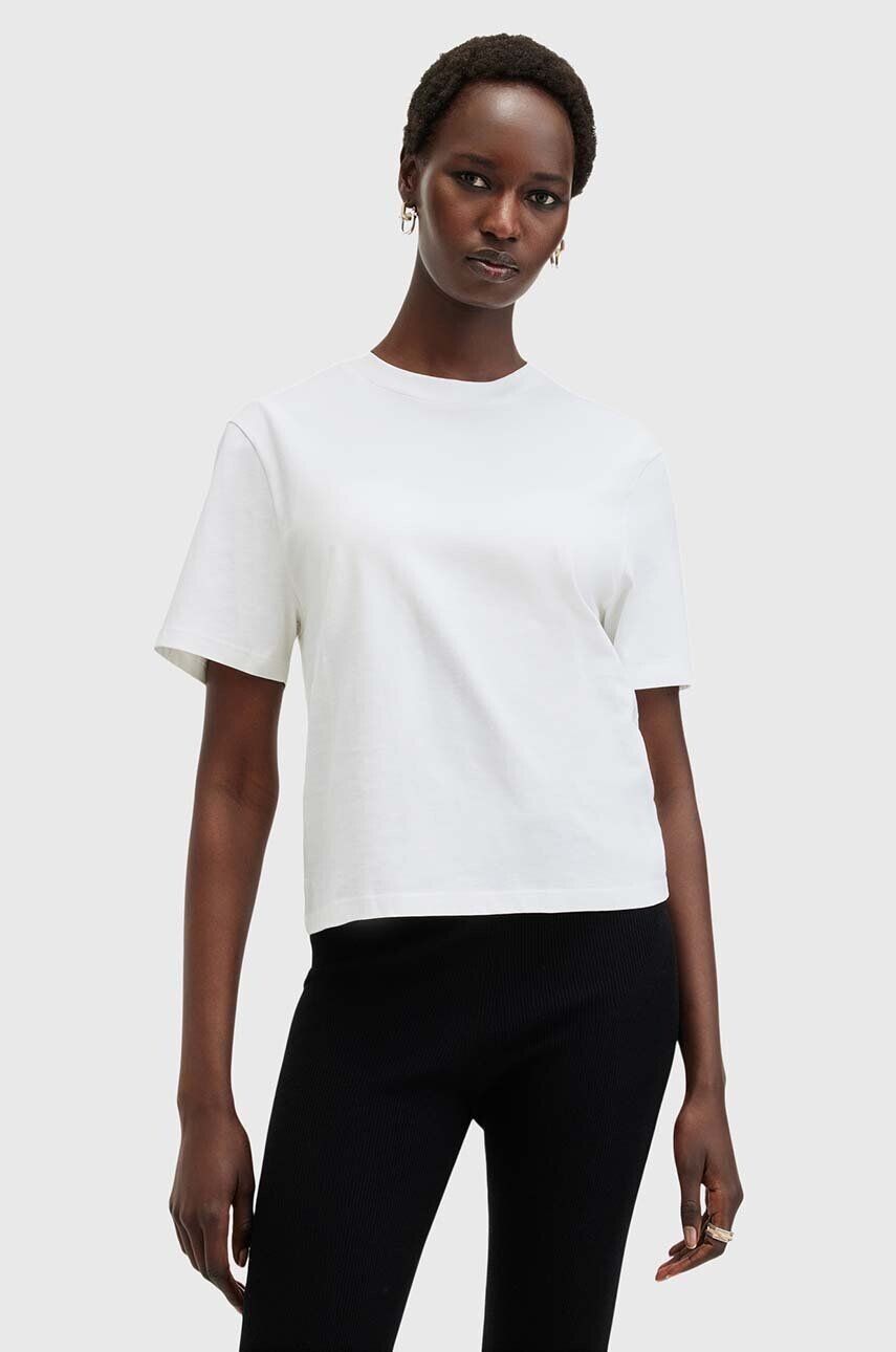 

Хлопковая футболка AllSaints HOLLI, белый