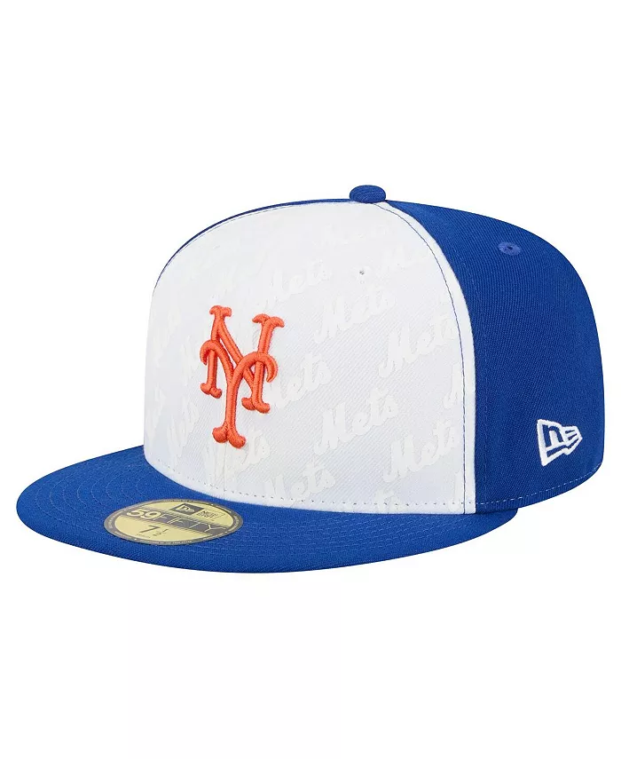 

Мужская белая/королевская кепка New York Mets Repeat 59FIFTY New Era