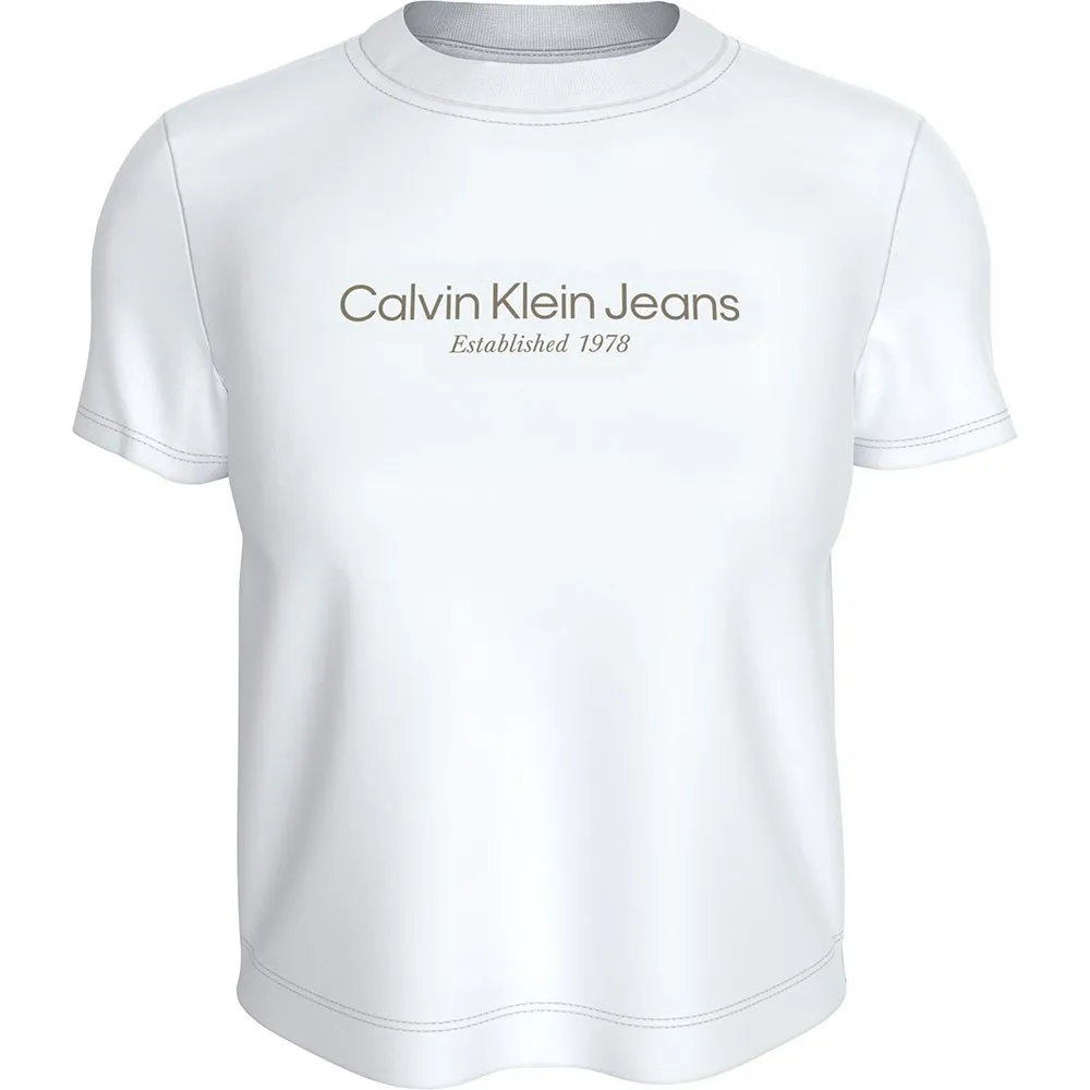 

Футболка Calvin Klein Jeans Institutional Graphic Baby, белый