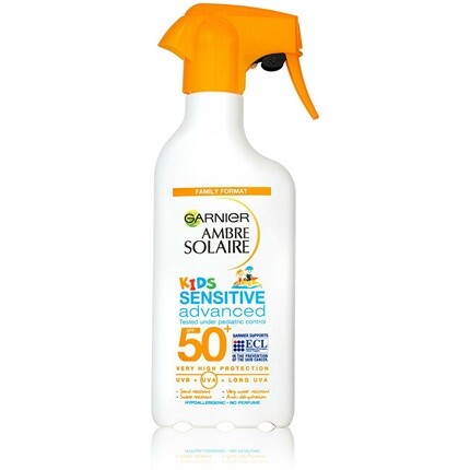 

Детский защитный спрей SPF 50+ Kids Sensitive Advanced (Защитный спрей) 270 мл Garnier