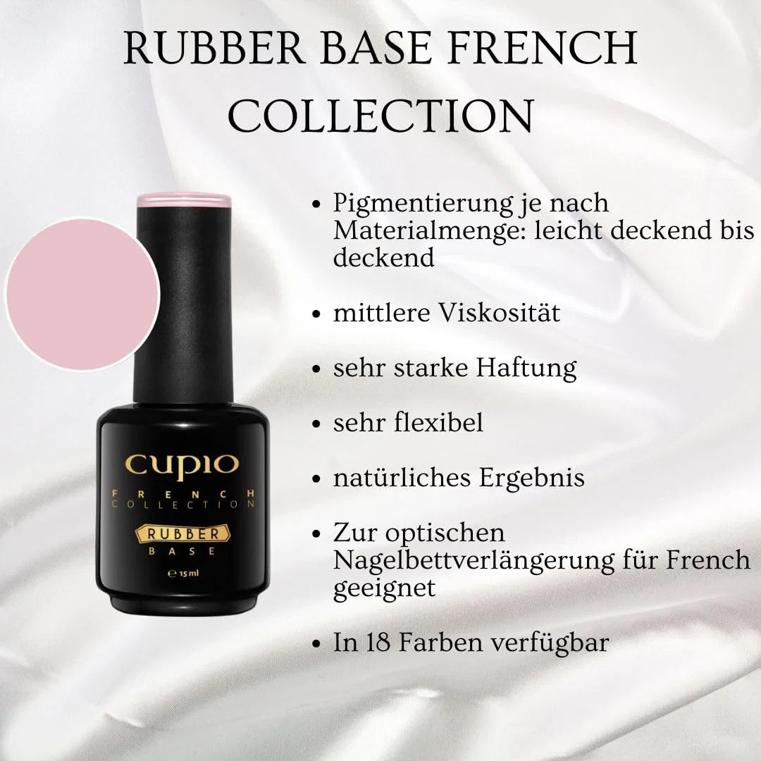 Прозрачная каучуковая база «French Collection» для гель-лака, 15 мл ‎Cupio — фото 2