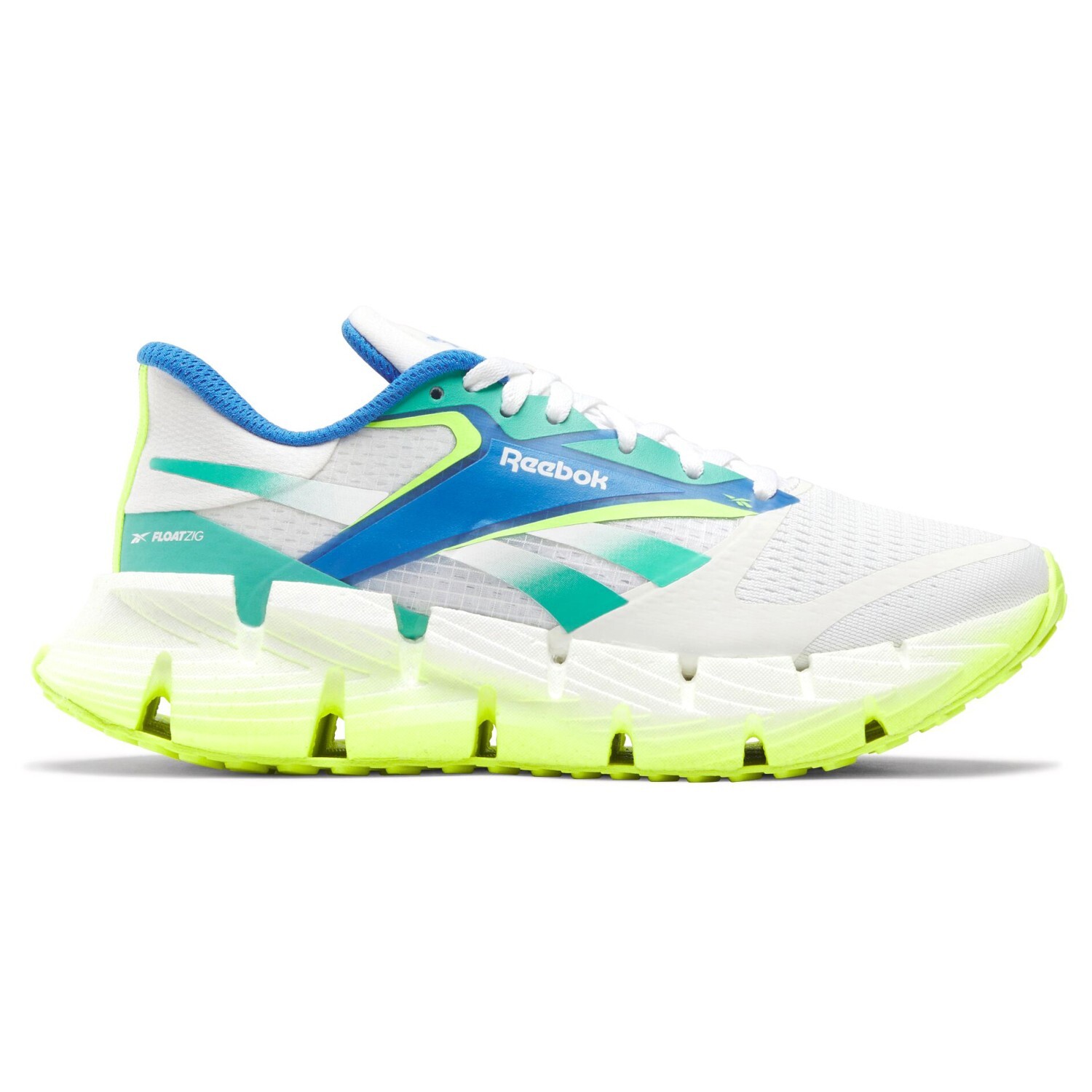 

Кроссовки Reebok Floatzig 1, цвет White/Unleashed Green/Digital Lime