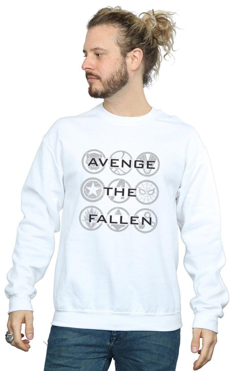 

Толстовка Avengers Endgame Avenge The Fallen Icons Marvel, белый
