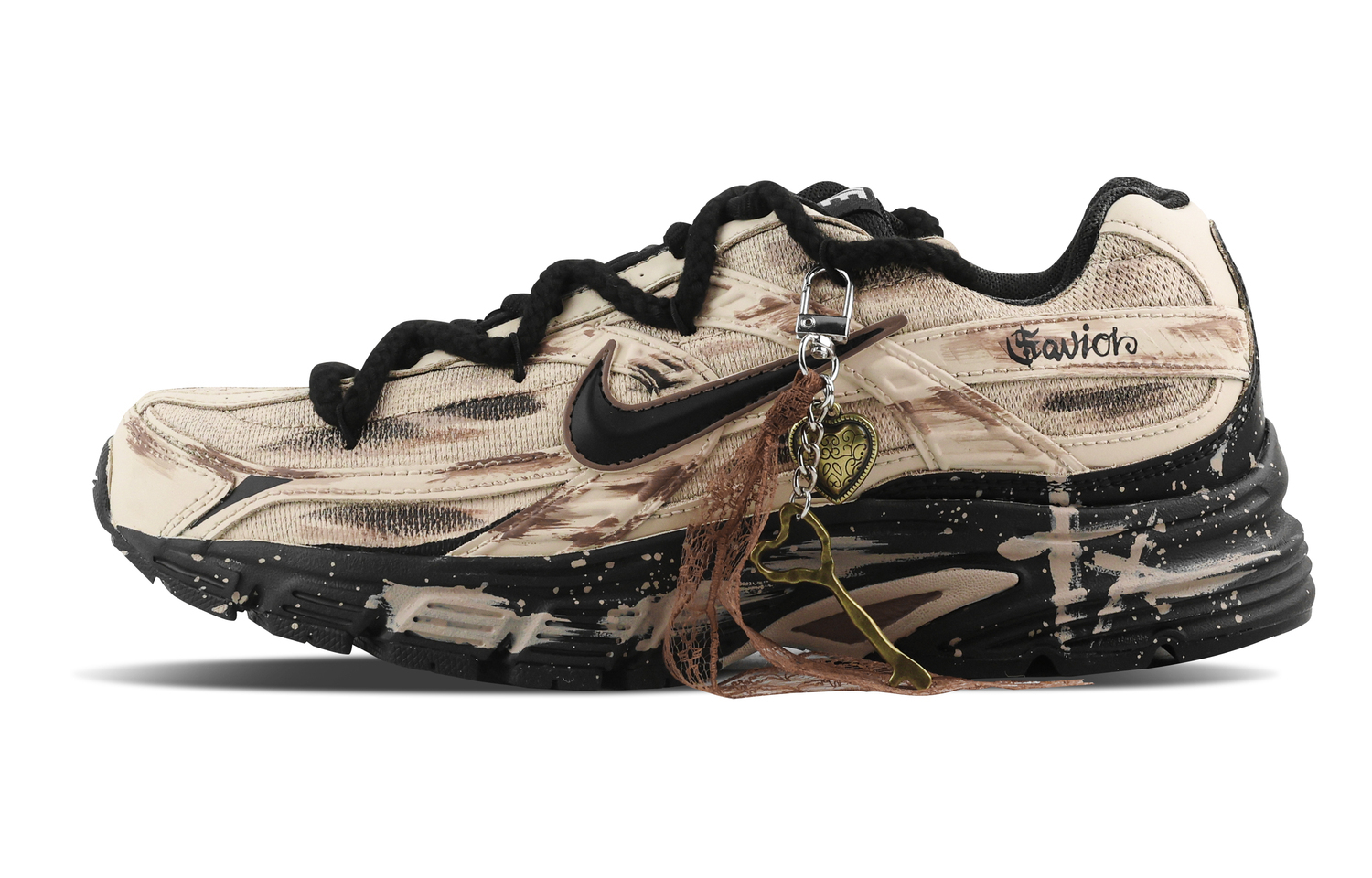 

Nike Инициатор устойчивые к истиранию низкие повседневные городские кроссовки для мужчин brown