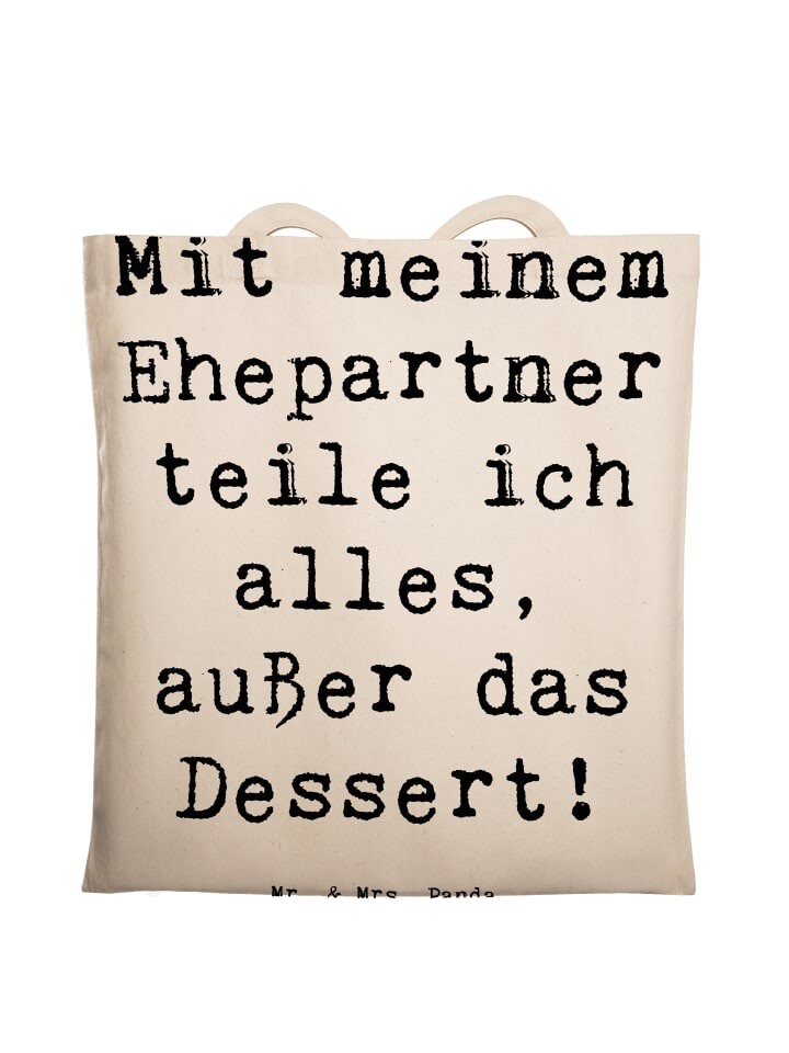 

Сумка для переноски Mr & Mrs Panda Ehepartner Dessert, кремовый