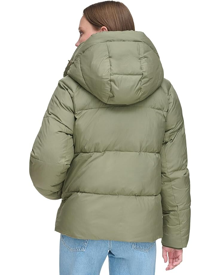 

Пуховик Levi's Quilted Hooded Bubble Puffer, цвет Lichen Green