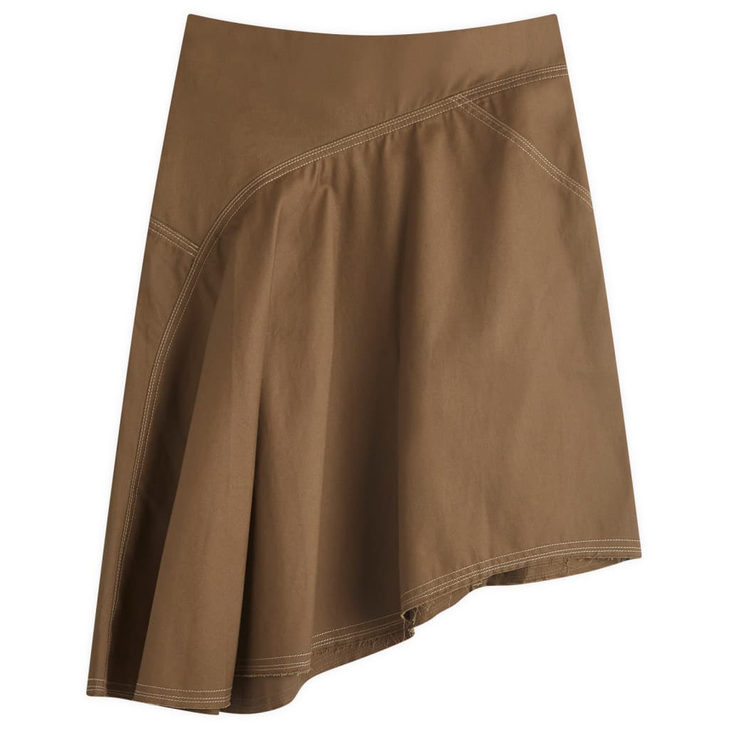 

Асимметричная юбка Calais Faithfull The Brand, цвет walnut