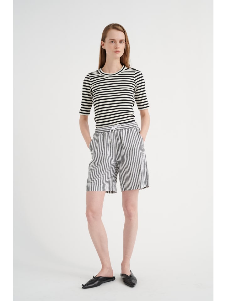 

InWear Футболка-джерси DagnaIW приталенного кроя, черный/белый