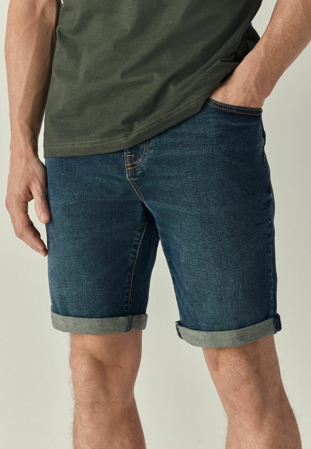 

Джинсовые шорты SLIM FIT STRETCH Next, синий