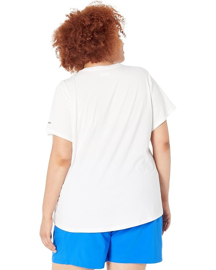 

Футболка Columbia Plus Size Sun Trek Short Sleeve Graphic Tee, цвет White/All For Outdoor Pride