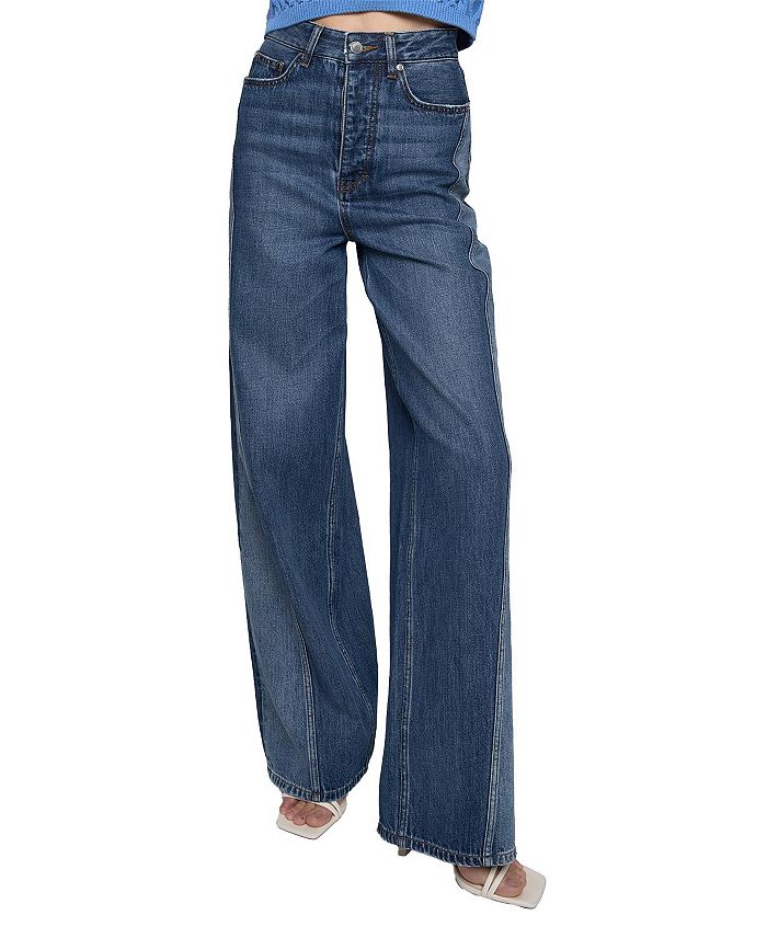 

Джинсы Thea с широкими штанинами в стиле Waverly Wash Rebecca Minkoff, синий