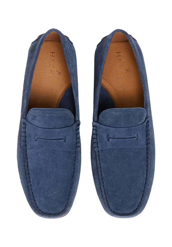 Мокасины на водительской подошве Hackett London, летний синий — фото 3