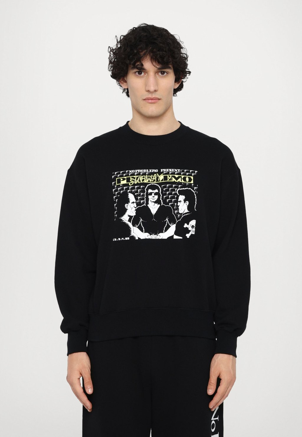 

Толстовка SUBWAY CREW NECK No Problemo, черный