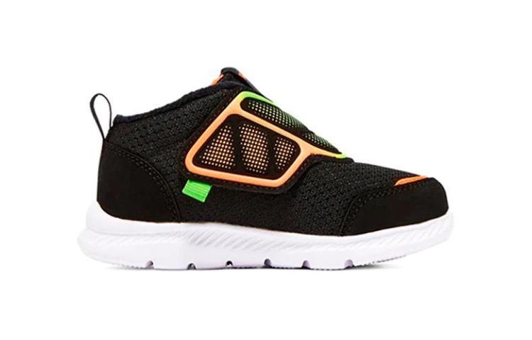 Skechers Амортизирующие износостойкие низкие ботиночки для малышей черно-оранжевые для младенцев и детей ясельного возраста — фото 3