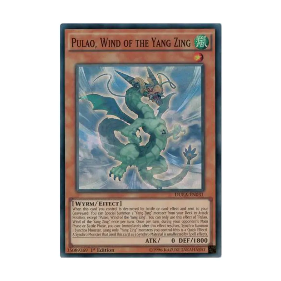 

CCG Пулао — Ветер Ян Цзина (супер редкий), Yu-Gi-Oh - Duelist Alliance - Singles