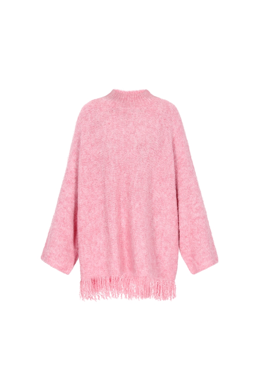 

Большой свитер IZIA Boho, розовый