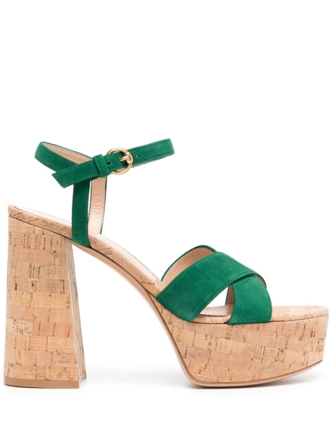 

Gianvito Rossi босоножки на платформе, зеленый