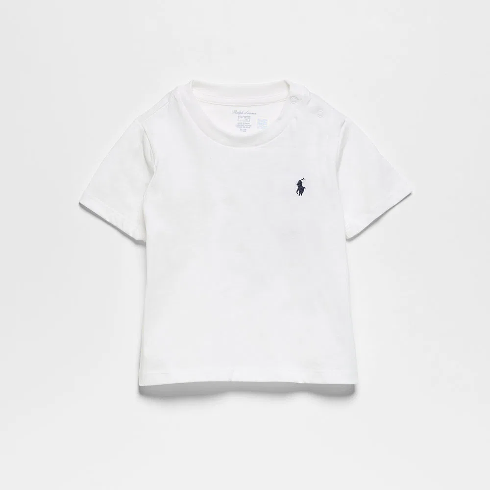 Детская футболка с круглым вырезом белая от Polo Ralph Lauren Children