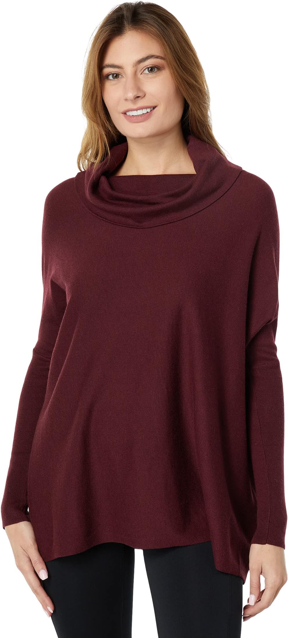 

Свитер Smartwool Edgewood Poncho Sweater, цвет Black Cherry