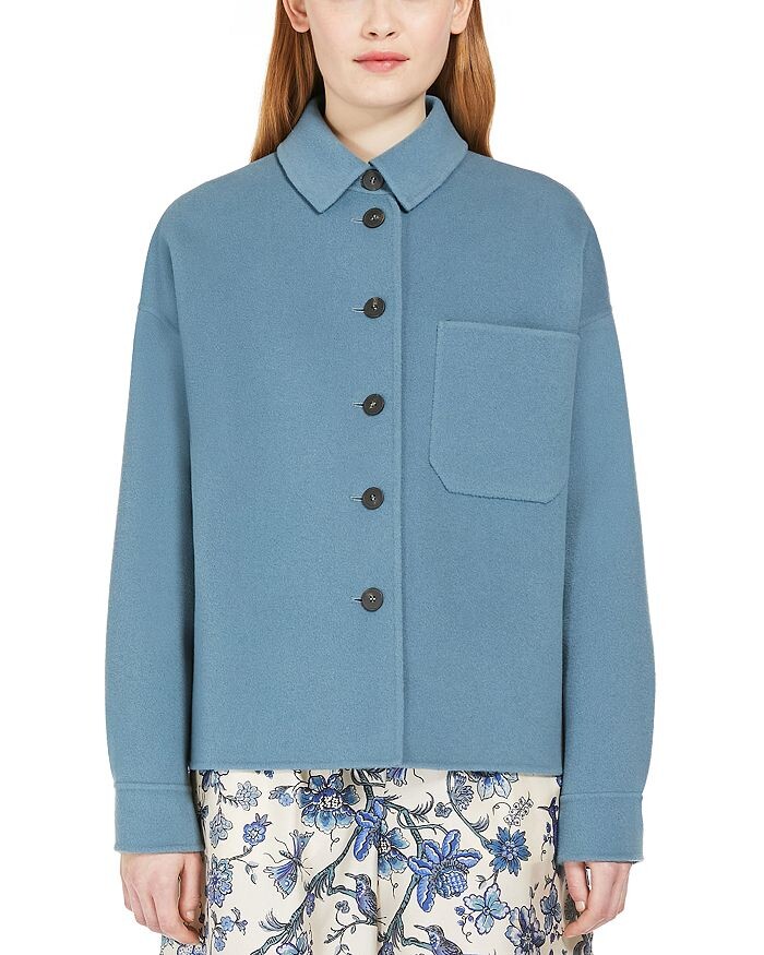 

Шерстяная куртка Weekend Max Mara Emiro, синий