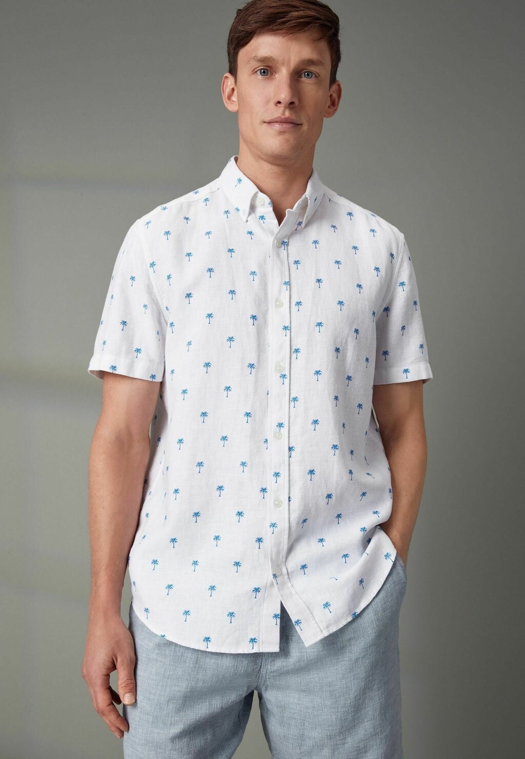 

Рубашка SHORT SLEEVE REGULAR FIT Next, белый