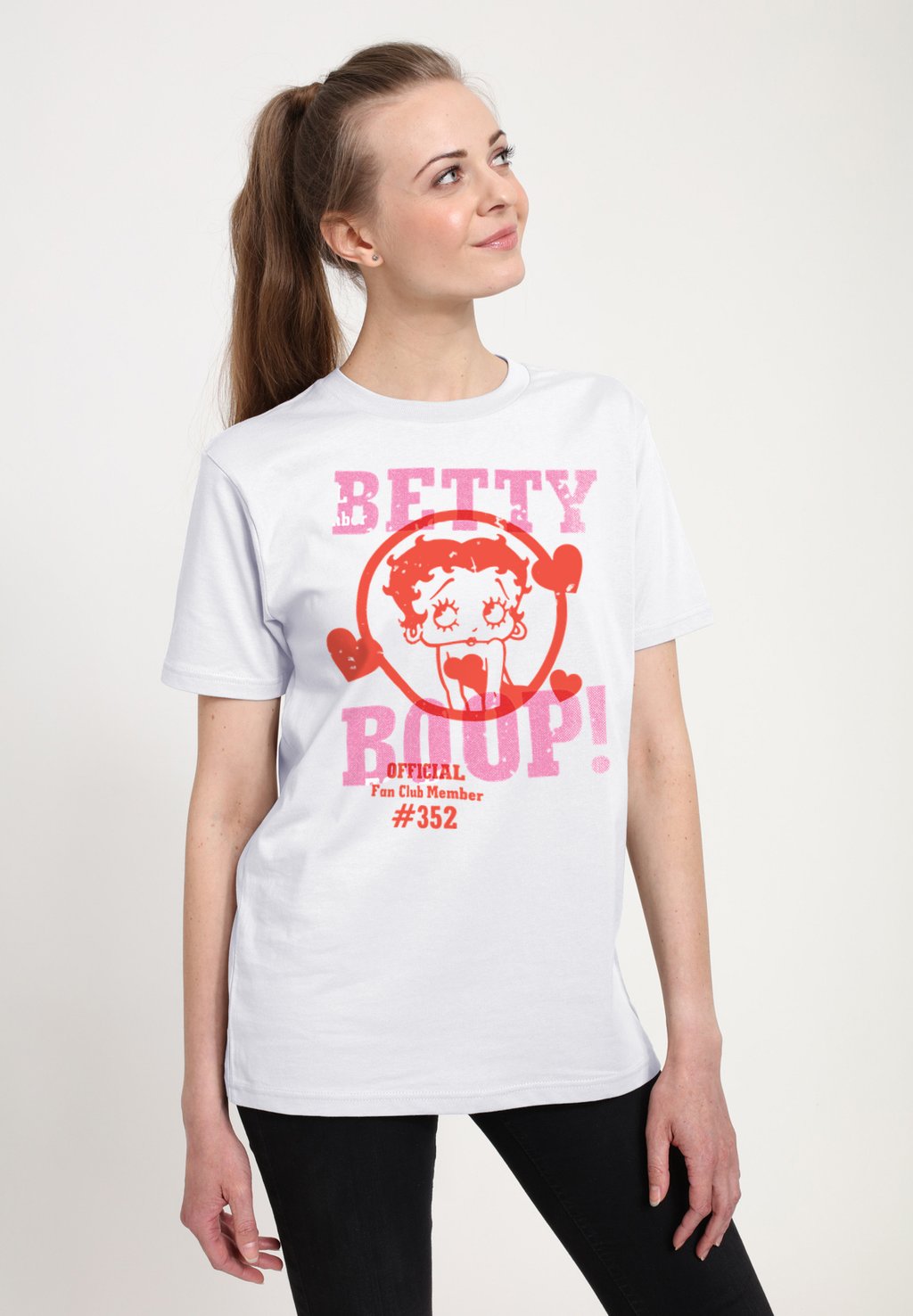 

Футболка с принтом BETTY BOOP OFFICIAL FAN CLUB MEMBER Henry Tiger, белый