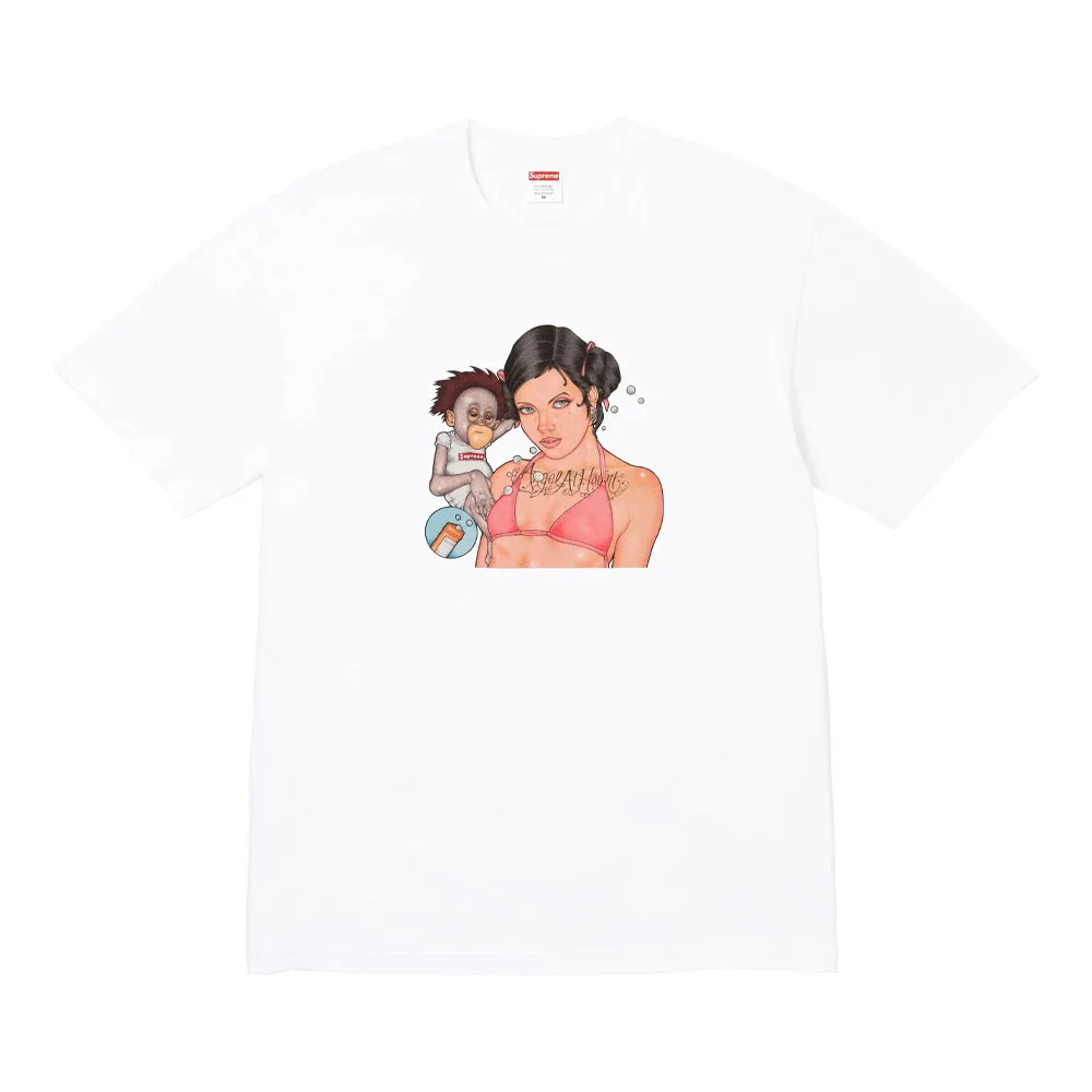 Футболка Angel с круглым вырезом Supreme, белый