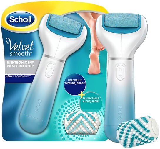 

Электронная пилка для ног с алмазными кристаллами. Scholl, Velvet Smooth