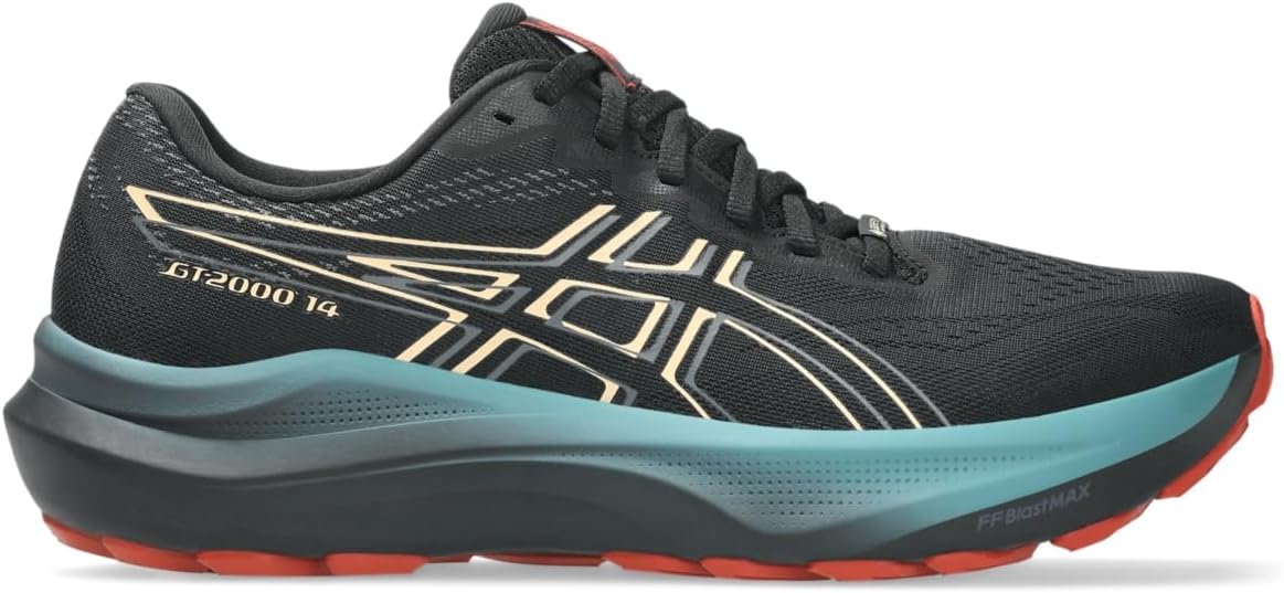 

Беговые кроссовки ASICS GT-2000 14 для мужчин, черно-абрикосовый