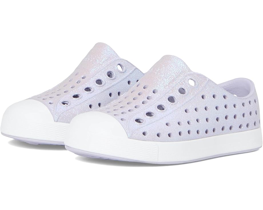 

Кроссовки Native Shoes Kids Jefferson Bio-Bling, цвет Future Purple Bling/Shell White