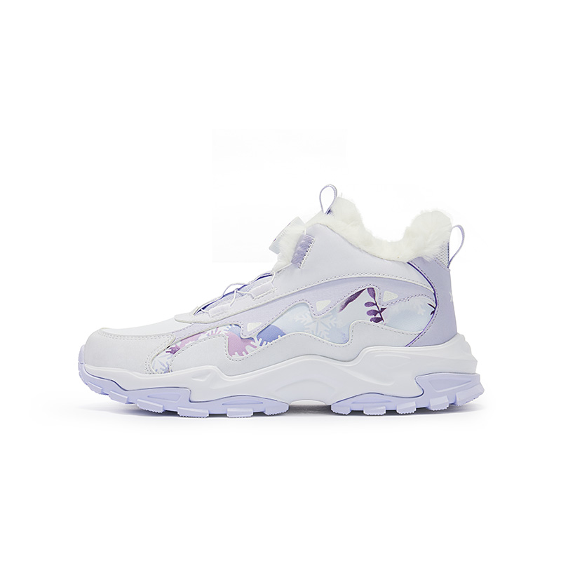 

Коллекция устойчивых к холоду Средние детские повседневные кроссовки Новый белый фиолетовый синий пурпурный подростковые XTEP, Новый белый/снежно-голубой пурпурный